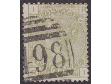 1877, 4 P Viktoria, MiNr.48, razítkované