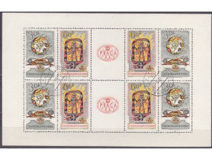 1962, 30-60h PL PRAGA, Nr.PL1263-4b, denní razítko, ilustrační foto