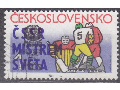 1985, 1Kčs ČSSR MISTREM SVĚTA, Nr.2693a, razítkovaná, ilustrační foto