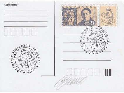Ciganik, podpis na kartě z roku 1997