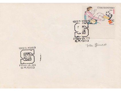 Strnad, podpis na obálce z roku 1983