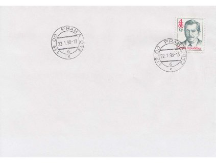 1998, FDC 168 Václav Havel, neoficiální FDC, neprošlé