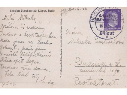 1943, Berlin, Schäfers Märchenstadt Liliput, pohlednice