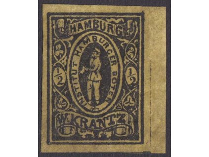 Hamburg, 1863, 1 Sch Boten-Marken, MiNr.7, (*)