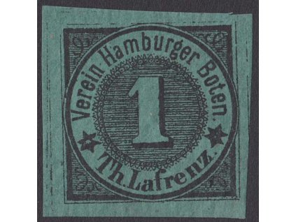 Hamburg, 1863, 1 Sch Boten-Marken, MiNr.13, (*)
