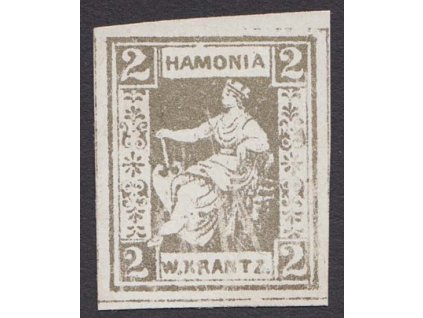 Hamburg, 1863, 2 Sch Boten-Marken, Nr.10, (*)