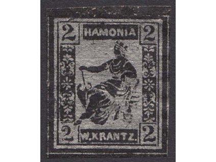 Hamburg, 1863, 2 Sch Boten-Marken, MiNr.11, (*)