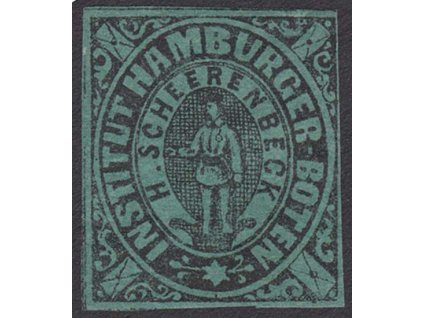 Hamburg, 1862, 1 Sch Boten-Marken, MiNr.3, (*)