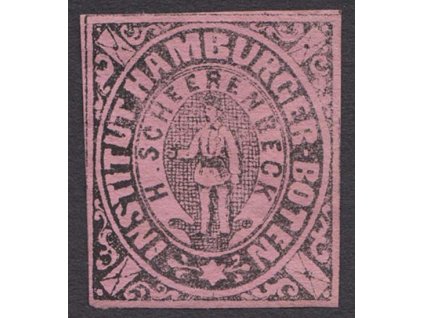 Hamburg, 1862, 1 Sch Boten-Marken, MiNr.3, (*)