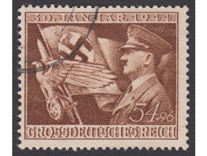 1944, 54 Pf Hitler, MiNr.865, razítkované, ilustrační foto