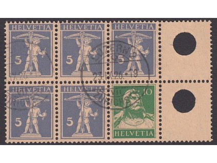1925, 5-10 C soutisk, MiNr.W5, razítkované, přeloženo