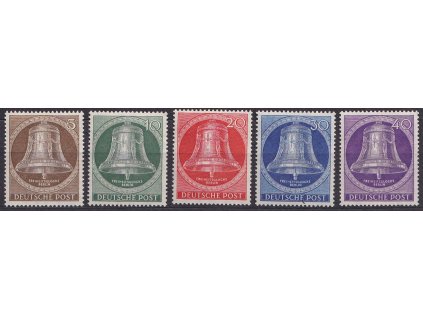 1953, 5-40 Pf série Zvony, MiNr.101-5, **