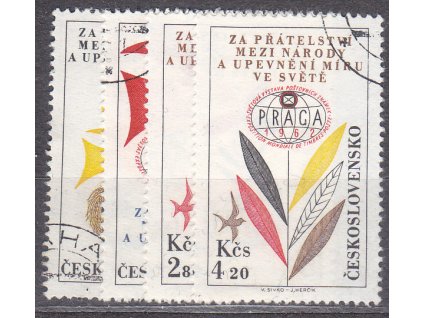 1962, 80h-4.20Kčs PRAGA, série, Nr.L50-3, razítkované, ilustrační foto