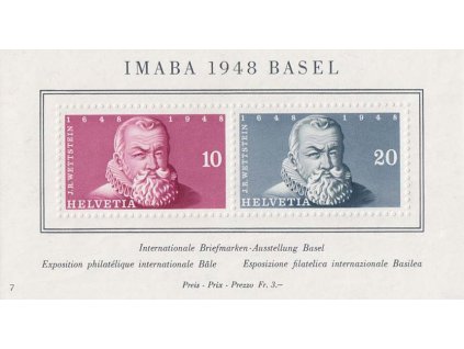 1948, 10-20 C aršík IMABA, MiNr.Bl.13, **