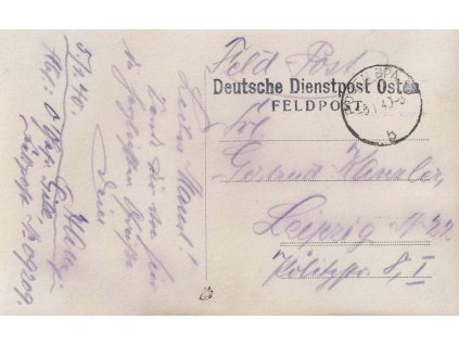 1940, DR Posen + Deutsche Dienstpost Osten, pohled