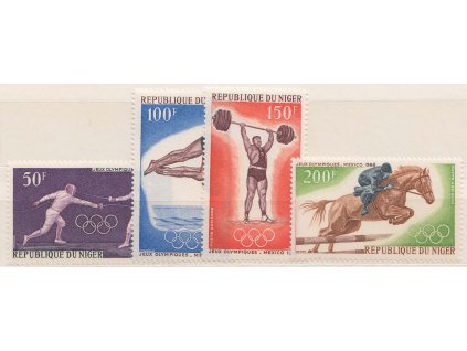 Niger, 1968, 50-200 Fr série Sport, MiNr.189-92, **