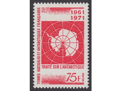 Antarktické území, 1971, 75 Fr Antarktida, MiNr.67, **