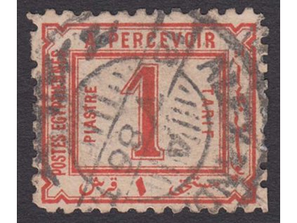 Egypt, 1884, 1 P doplatní, MiNr.3, razítkované