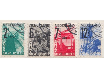 1932, 2 1/2-12 1/2 C série, MiNr.249-52, razítkované