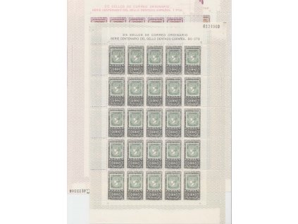 1965, 80C-5Pta Výročí španělské známky, kompletní, **
