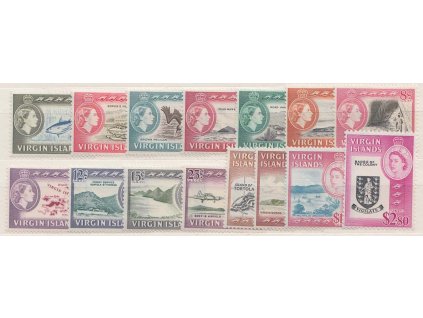 Virgin Island, 1964, 1C-2.80Dolaru série, MiNr.140-54 **