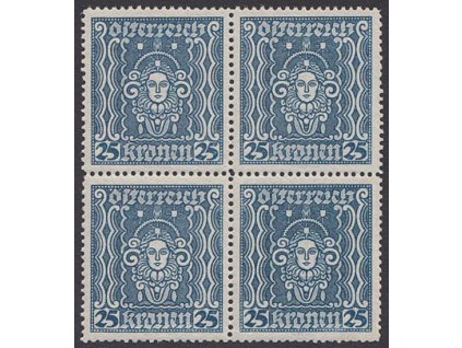 1922, 25 Kr Frauenbild, 4blok, MiNr.399A, **
