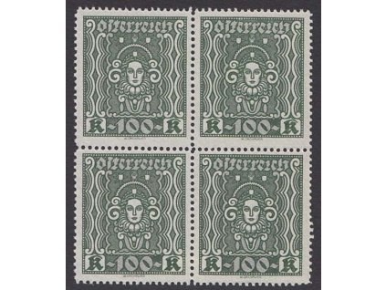 1922, 100 Kr Frauenbild, 4blok, MiNr.401A, **