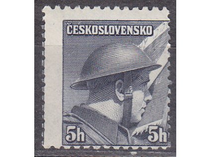 1945, 5h Londýnské, posun svislé perforace, Nr.387, **