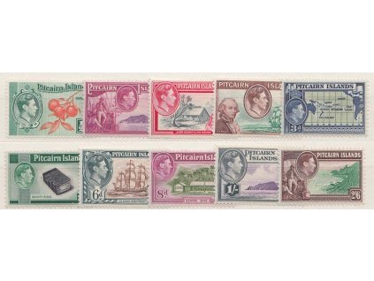 Pitcairn Islands, 1940, 1/2P-2.6Sh´P série, MiNr.1-10, **