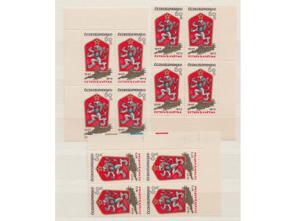 1973, 60 h Ústava, 4bloky, různé TD, Nr.2029, **