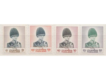 Thajsko, 1988, 3-100 B série Král, Nr.1279-82, **