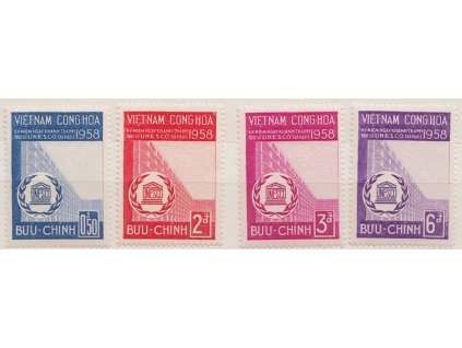Vietnam-South, 1958, 0.50-6D UNESCO, Nr.164-67, **