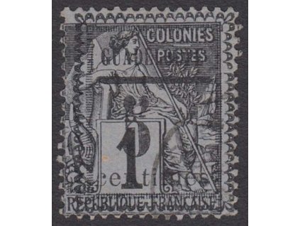 Guadeloupe, 1889, 5C/1C Alegorie, MiNr.6, razítko, dv