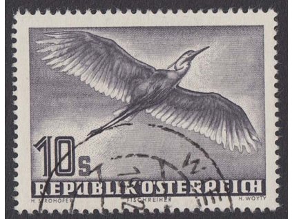 1953, 10 S letecká, MiNr.987, razítkované