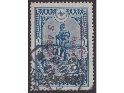 1920, 3Dr/1Pia Voják s přetiskem, MiNr.61, razítkované