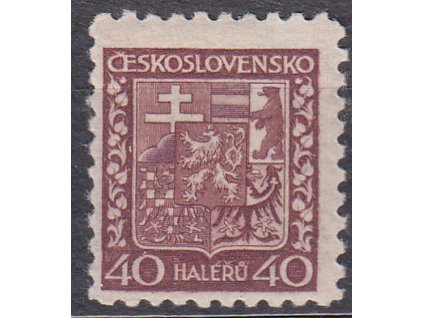 1929, 40h Znak, pergamenový papír, zk.Mrňák, Nr.253x, **