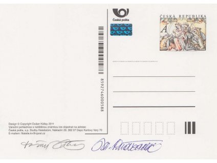 Kalay, Ondráček, podpisy na CPH 15 Vánoce z roku 2011