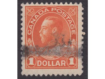 Kanada, 1922, 1 Dolar Jiří V., MiNr.114, razítkované, dv