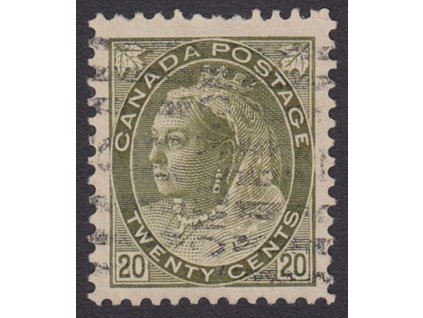 Kanada, 1898, 20 C Viktoria, MiNr.72A, razítkované