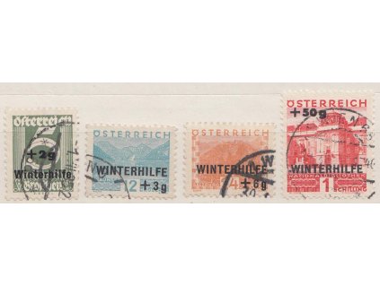 1933, 5g-1S série Winterhilfe, MiNr.563-66, razítkované