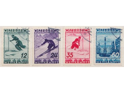 1936, 12-60 g série FIS, MiNr.623-26, razítkované