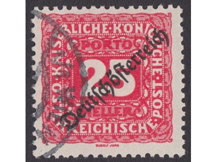 1919, 25 H doplatní, MiNr.68, razítkované