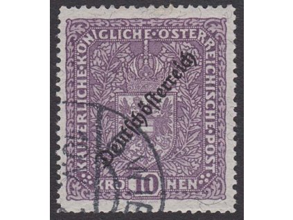1919, 10 Kr Znak, MiNr.246IIA, razítkované, dv