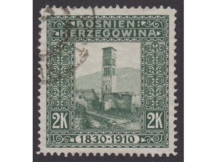 1910, 2 Kr Kostel, MiNr.59, razítkované