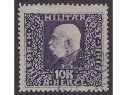 1916, 10 Kr Franc Josef, MiNr.116A, razítkované