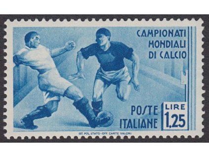 1934, 1.25 L MS ve fotbale, MiNr.482, **