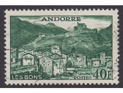 Francouzská, 1955, 40 Fr Les Bons, MiNr.155, razítko