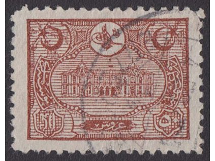 1913, 50 Pia Palác, MiNr.221, razítkované, dv roh