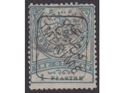 1891, 1 Pia s přetiskem, MiNr.66aA, razítkované