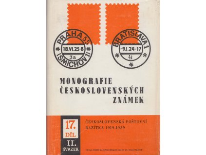 Monografie 17, II.díl, Československá poštovní razítka
